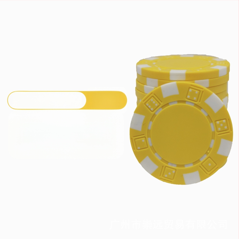 Texas Hold'em tušti čipai, be nominalios vertės, ABS medžiaga, 25 vnt.