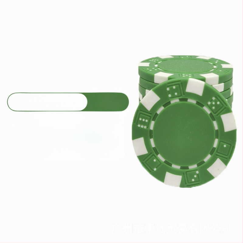 Texas Hold'em tušti čipai, be nominalios vertės, ABS medžiaga, 25 vnt.