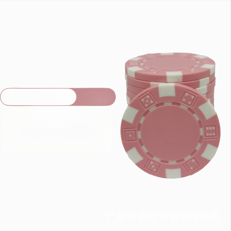 Texas Hold'em tušti čipai, be nominalios vertės, ABS medžiaga, 25 vnt.