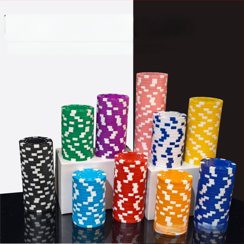 Texas Hold'em tušti čipai, be nominalios vertės, ABS medžiaga, 25 vnt.