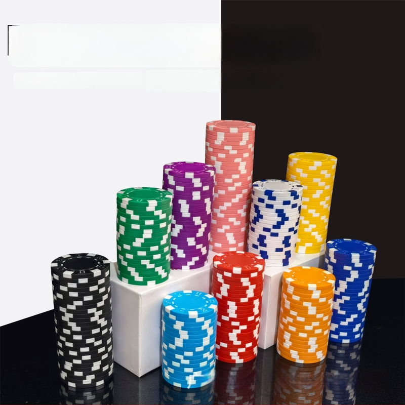 Texas Hold'em tušti čipai, be nominalios vertės, ABS medžiaga, 25 vnt.