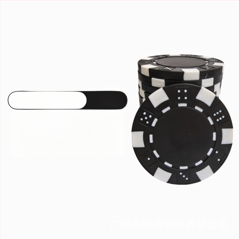 Texas Hold'em tušti čipai, be nominalios vertės, ABS medžiaga, 25 vnt.