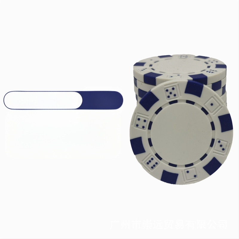 Texas Hold'em tušti čipai, be nominalios vertės, ABS medžiaga, 25 vnt.