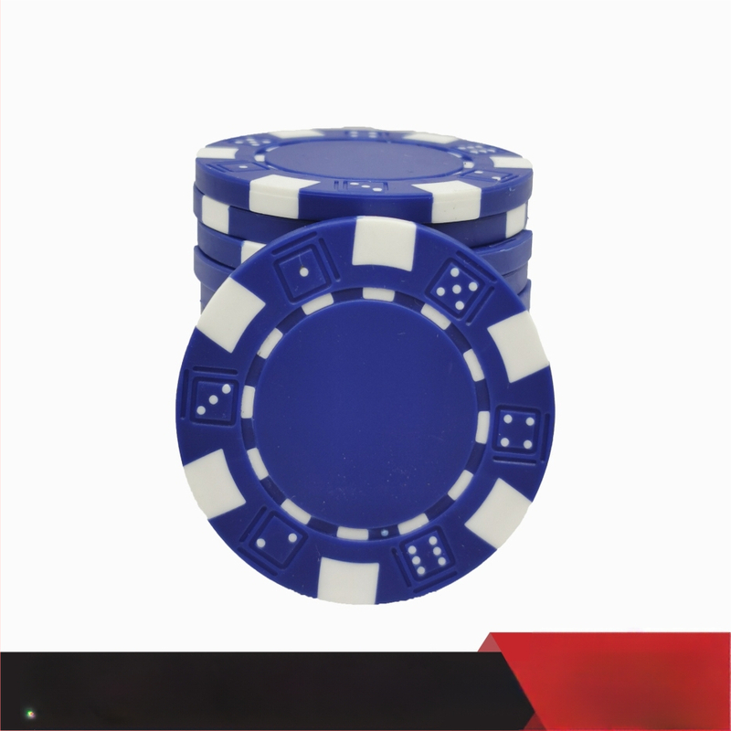 Texas Hold'em tušti čipai, be nominalios vertės, ABS medžiaga, 25 vnt.