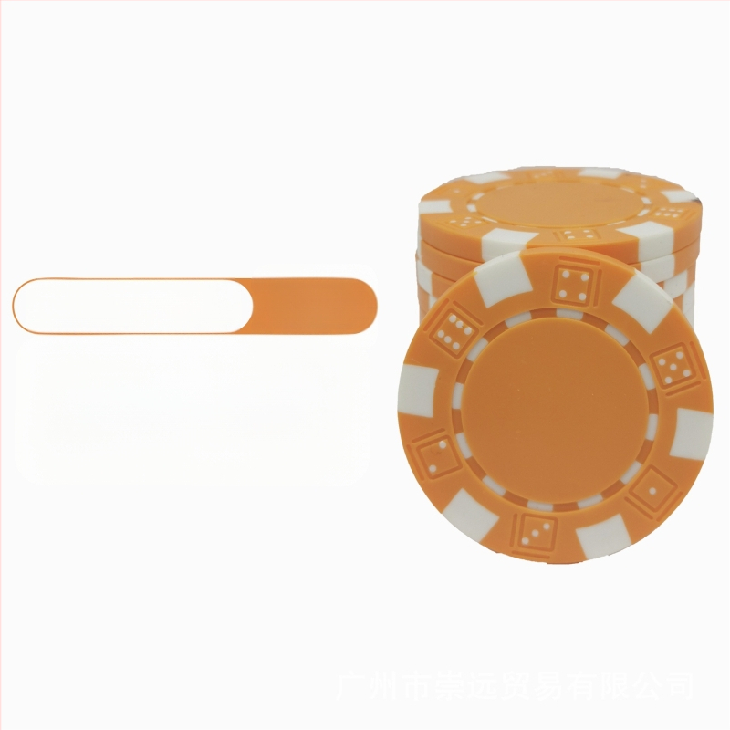 Texas Hold'em tušti čipai, be nominalios vertės, ABS medžiaga, 25 vnt.