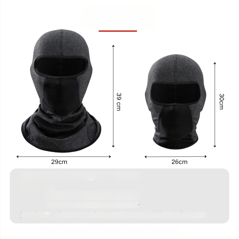 Dviračio kaukė su vėjo atsparumu ir pledės apykakle, poliesterio audinys, unisex