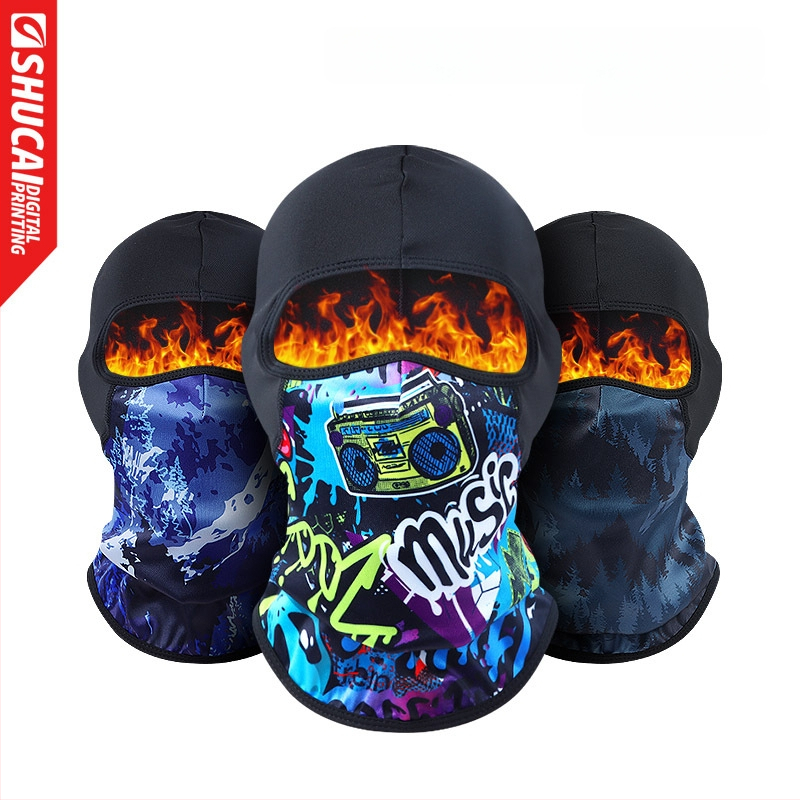 Dviračių kaukė su balaklava – vėjo ir šalčio atspari, poliesteris, universalus, sandėlyje, įgaliota privatų prekės ženklą