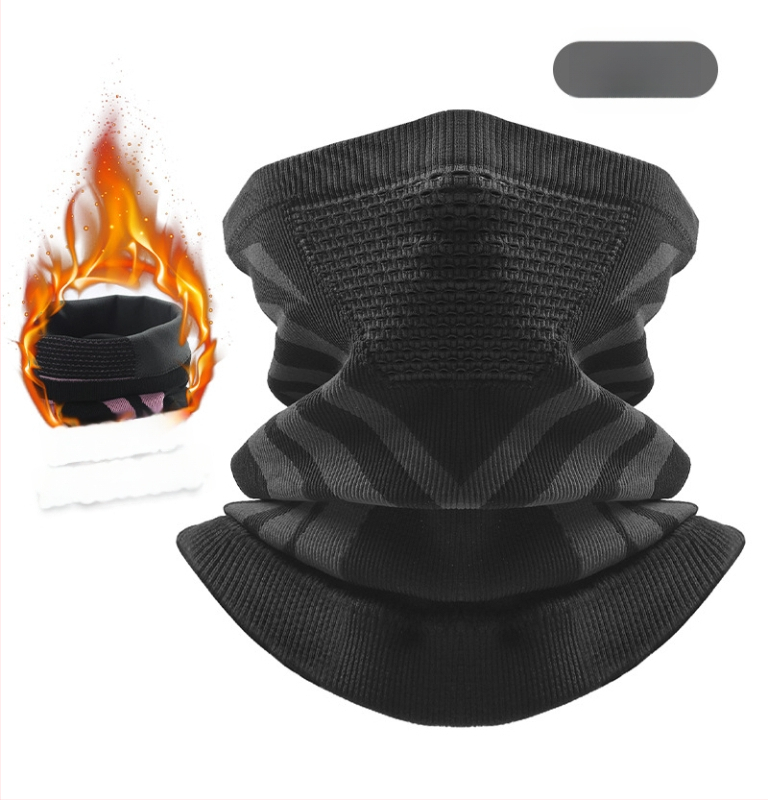 Dviračio kaklo šalikėlis, stora megzta medžiaga, žieminė šiluma, unisex, Sirius