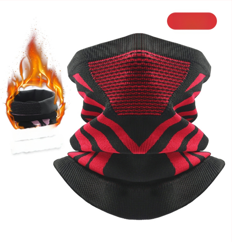 Dviračio kaklo šalikėlis, stora megzta medžiaga, žieminė šiluma, unisex, Sirius