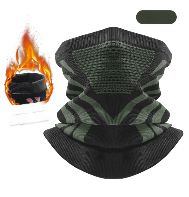 Dviračio kaklo šalikėlis, stora megzta medžiaga, žieminė šiluma, unisex, Sirius