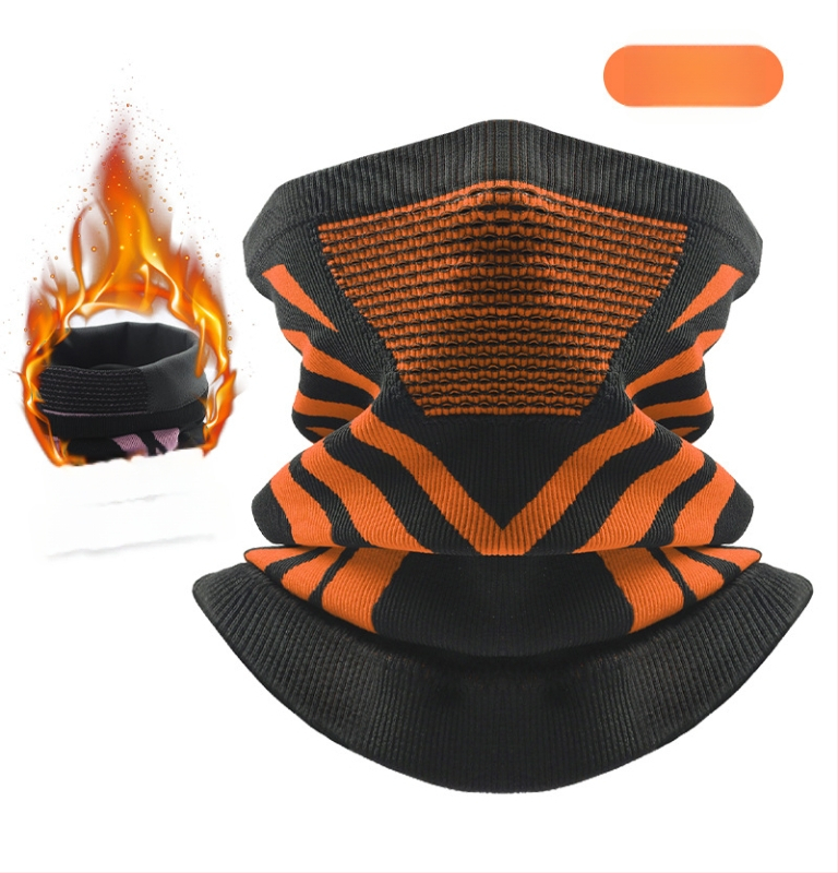 Dviračio kaklo šalikėlis, stora megzta medžiaga, žieminė šiluma, unisex, Sirius