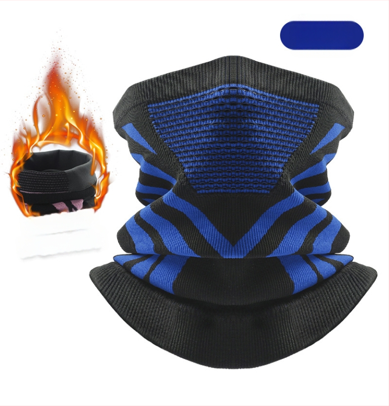 Dviračio kaklo šalikėlis, stora megzta medžiaga, žieminė šiluma, unisex, Sirius