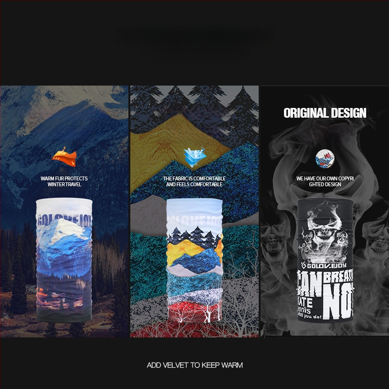 Rexchi važiavimo kaukė žieminė, veliūrinė, anti-spritz, stora šilta, hip-hop magiškas turbanas, vyriškas modelis, tinkama dviračiams/pėsčiamis/slidinėjimui