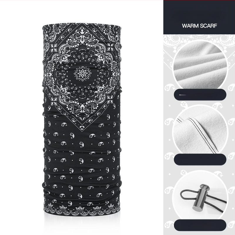 Rexchi važiavimo kaukė žieminė, veliūrinė, anti-spritz, stora šilta, hip-hop magiškas turbanas, vyriškas modelis, tinkama dviračiams/pėsčiamis/slidinėjimui