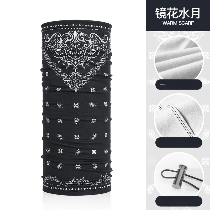 Rexchi važiavimo kaukė žieminė, veliūrinė, anti-spritz, stora šilta, hip-hop magiškas turbanas, vyriškas modelis, tinkama dviračiams/pėsčiamis/slidinėjimui