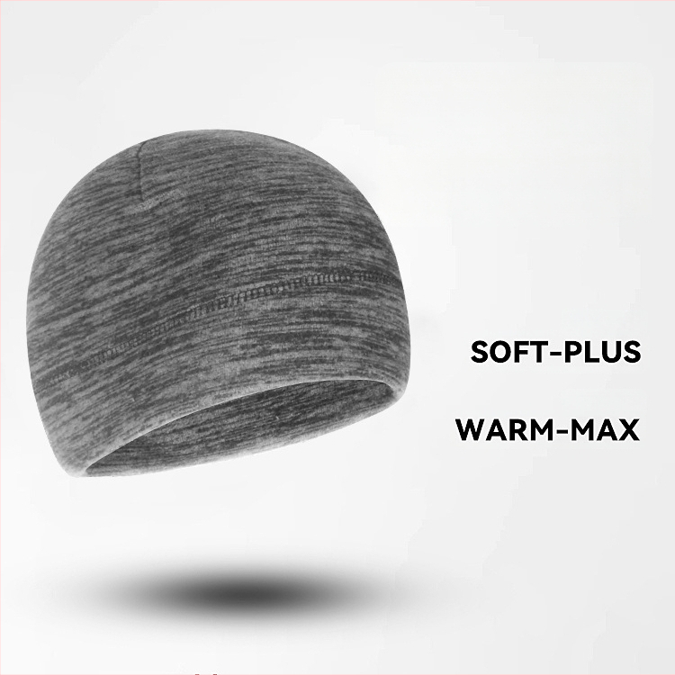 Dviračių sportinė kepurė, unisex, kationinis flisas, dryžuotas raštas, kontrastingas dizainas, skirta važiavimui dviračiu ir bėgimui