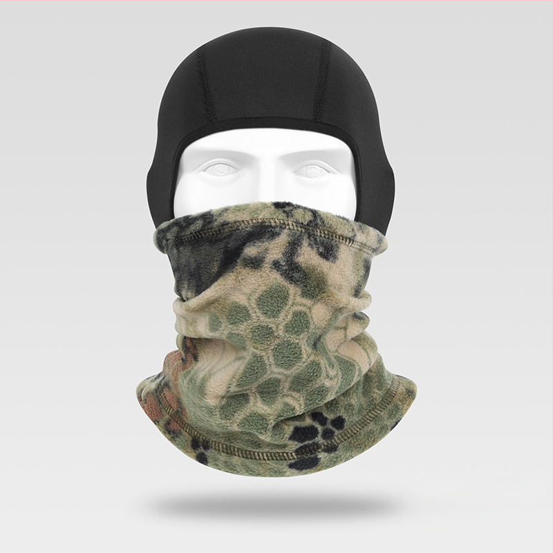 Dviračių veido kaukė su poliariniu flisu, žiemiškai šilta galvos apdaila važiavimui ir slidinėjimui, poliesteris, prekinis ženklas Ruidong, universalus, vėjo atspari