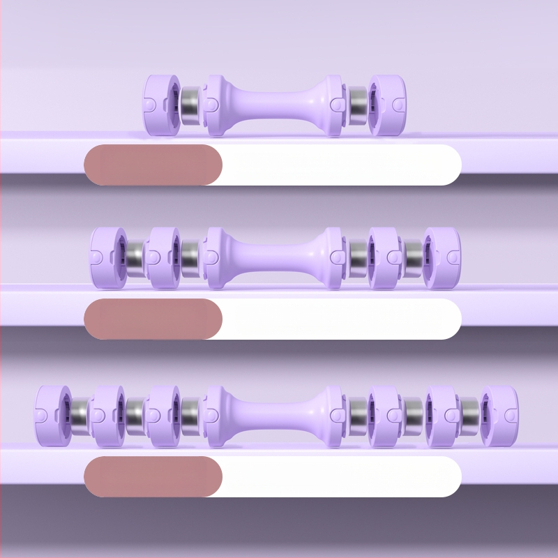 Reguleeritavate raskustega hantlid koduseks treenimiseks, kompaktsed, eraldatavad, ABS korpus