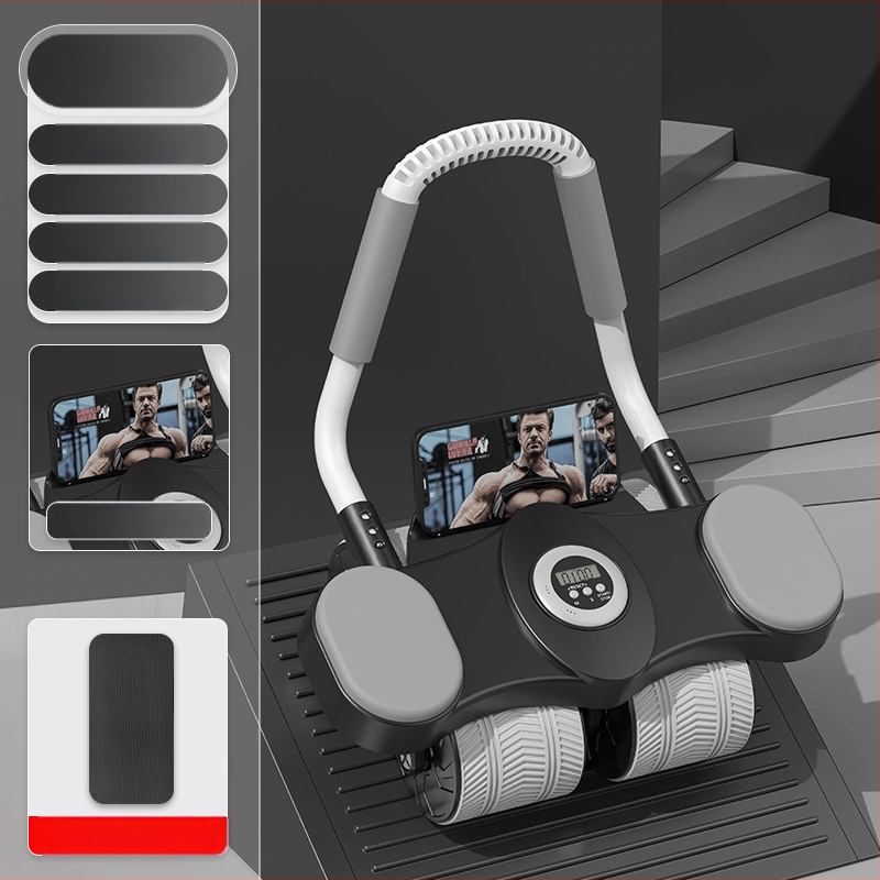 Kõhu ratas automaatse tagasipöördumisega, küünarnuki tugi, 2,2 kg, mudel QF-SLTKJFL