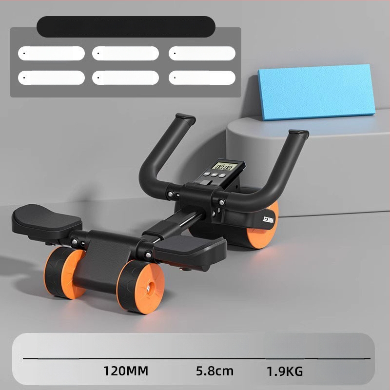 SEJIAN/SHULKEN kõhuharjutuse ratas, uus 3-rattaline mudel, mitte kokkupandav, 2,2 kg, kodu- ja kontori fitness varustus