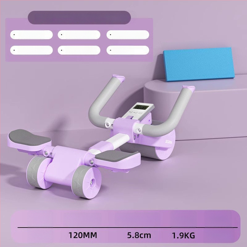 SEJIAN/SHULKEN kõhuharjutuse ratas, uus 3-rattaline mudel, mitte kokkupandav, 2,2 kg, kodu- ja kontori fitness varustus