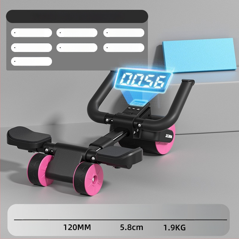 SEJIAN/SHULKEN kõhuharjutuse ratas, uus 3-rattaline mudel, mitte kokkupandav, 2,2 kg, kodu- ja kontori fitness varustus