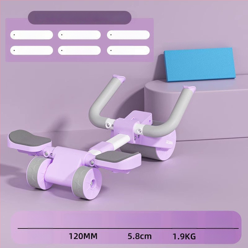 SEJIAN/SHULKEN kõhuharjutuse ratas, uus 3-rattaline mudel, mitte kokkupandav, 2,2 kg, kodu- ja kontori fitness varustus