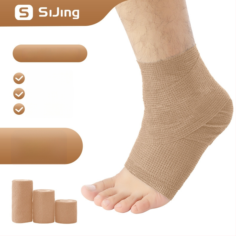 Kulkšnies tvaras futbolui — elastinis, lipnus marlės tvarstis, lateksas (kulkšnis; futbolas; lateksas; elastinis)