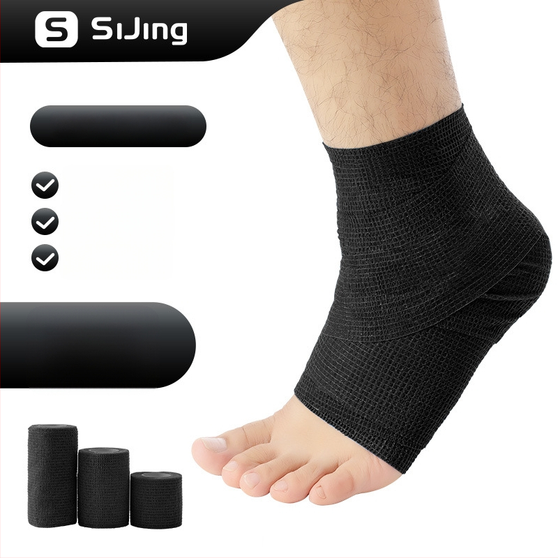 Kulkšnies tvaras futbolui — elastinis, lipnus marlės tvarstis, lateksas (kulkšnis; futbolas; lateksas; elastinis)