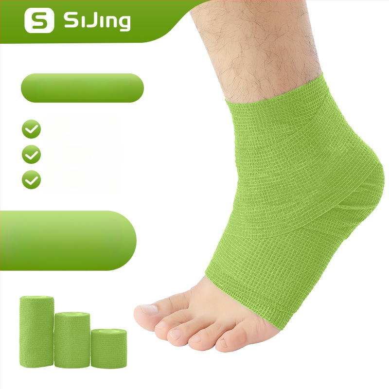 Kulkšnies tvaras futbolui — elastinis, lipnus marlės tvarstis, lateksas (kulkšnis; futbolas; lateksas; elastinis)