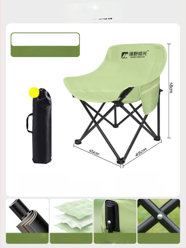 Välitingimustesse sobiv kokkupandav Moon-tugitool, kaasaskantav, reguleeritav lõõgastustool, Oxfordkangas