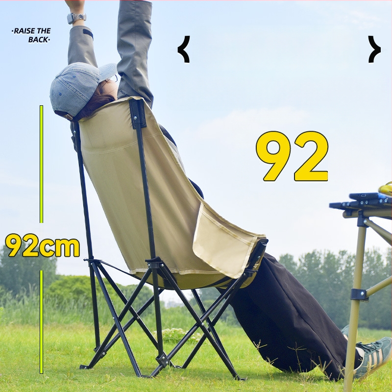 Välitingimustesse sobiv kokkupandav Moon-tugitool, kaasaskantav, reguleeritav lõõgastustool, Oxfordkangas