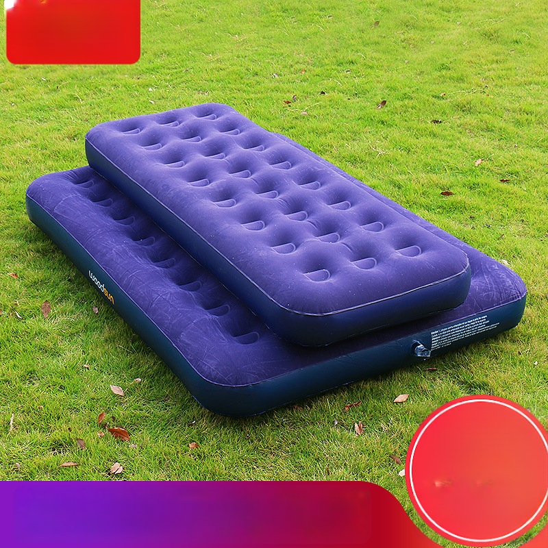 Puhutav madrats telkimiseks flokitud pinnaga, kaasaskantav, niiskuskindel (Kaal: 1.85–2.7 kg; Kandevõime: 250 kg; Materjal: PVC; Pind: flokitud)