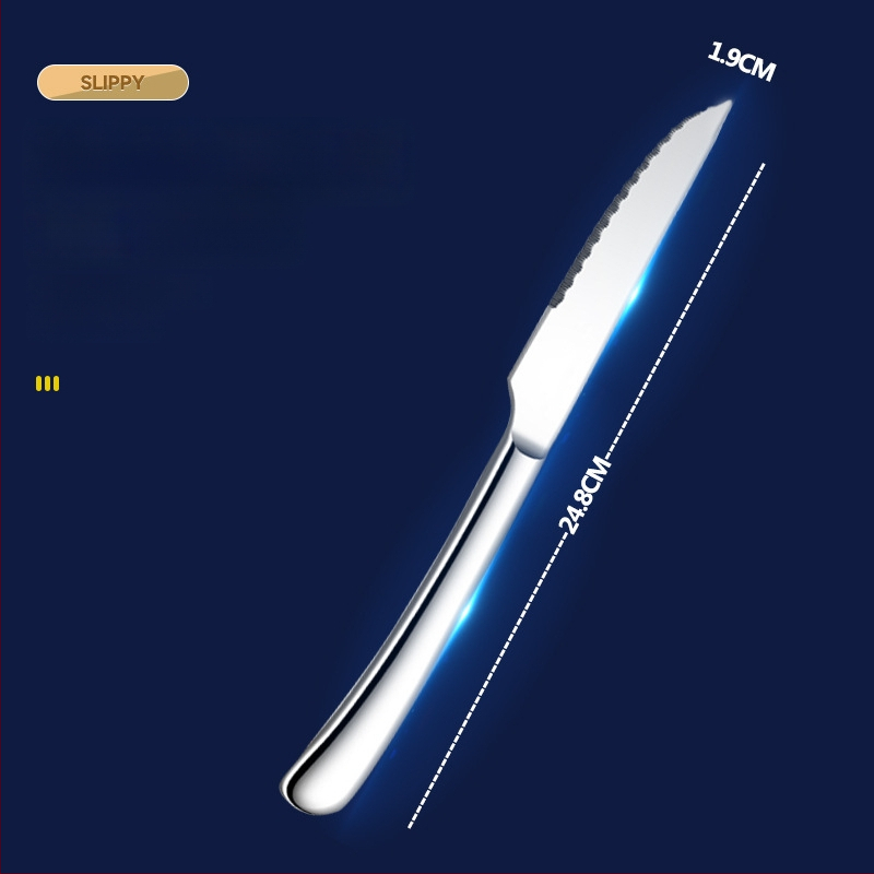 316 nerūdijančio plieno trijų dalių stalo įrankių rinkinys: peilis, šakutė ir šaukštas, veidrodinis poliravimas, paprastas stilius