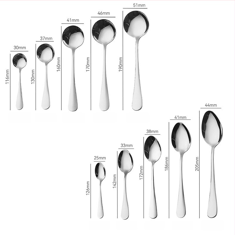 Peilių, šaukštų ir šakutų rinkinys šiaurės stiliuje, iš 410 nerūdijančio plieno, veidrodinis poliravimas, rankų darbo su pritaikytu apdorojimu.