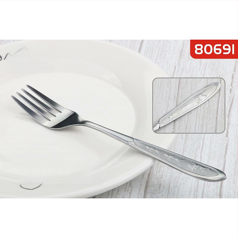 Nerūdijančio plieno stalo įrankių rinkinys – šakutė ir šaukštas, 201 nerūdijančio plieno, veidrodinis poliravimas, modernus minimalistinis stilius, suaugusiems