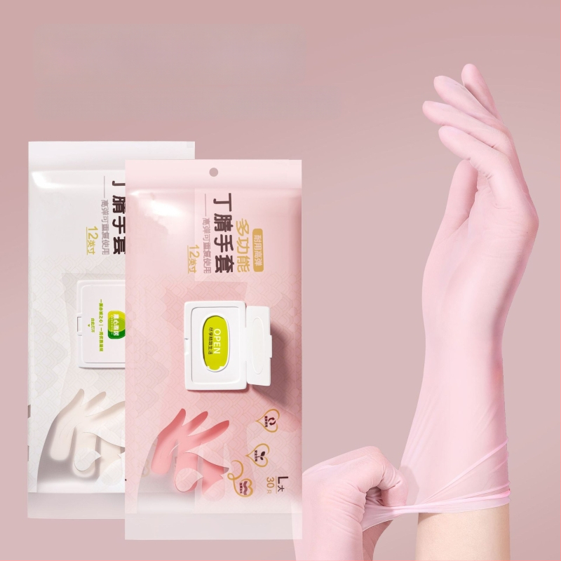 Mājas nitrila cimdi tīrīšanai – izturīgi, vienreizējās, garums 29.5 cm, parastā biezums, trauku mazgāšanai, iepakojums 50 vai 100 pāri