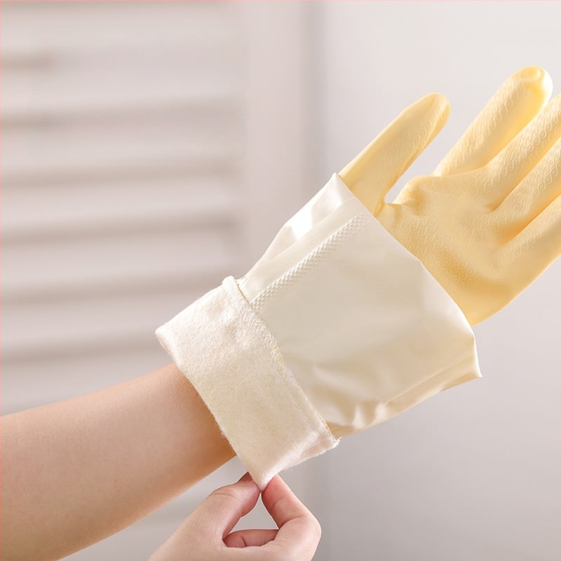 PVC mājsaimniecības cimdi, biezināti, vienkrāsaini, zīmols Comfortable