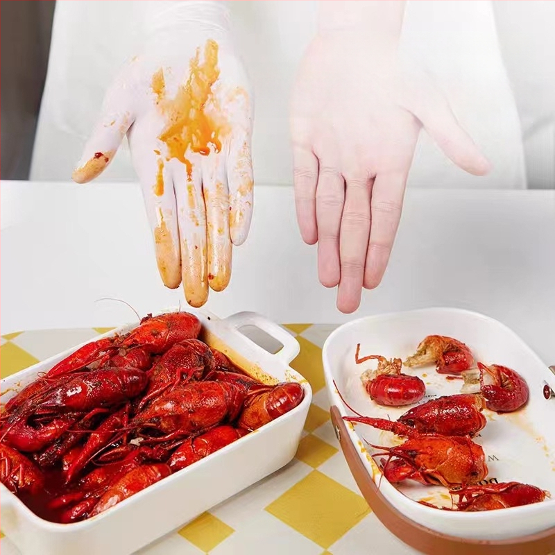 Green Doctor nitrila vienreizējās mājas darbiem cimdi sievietēm, biezināti