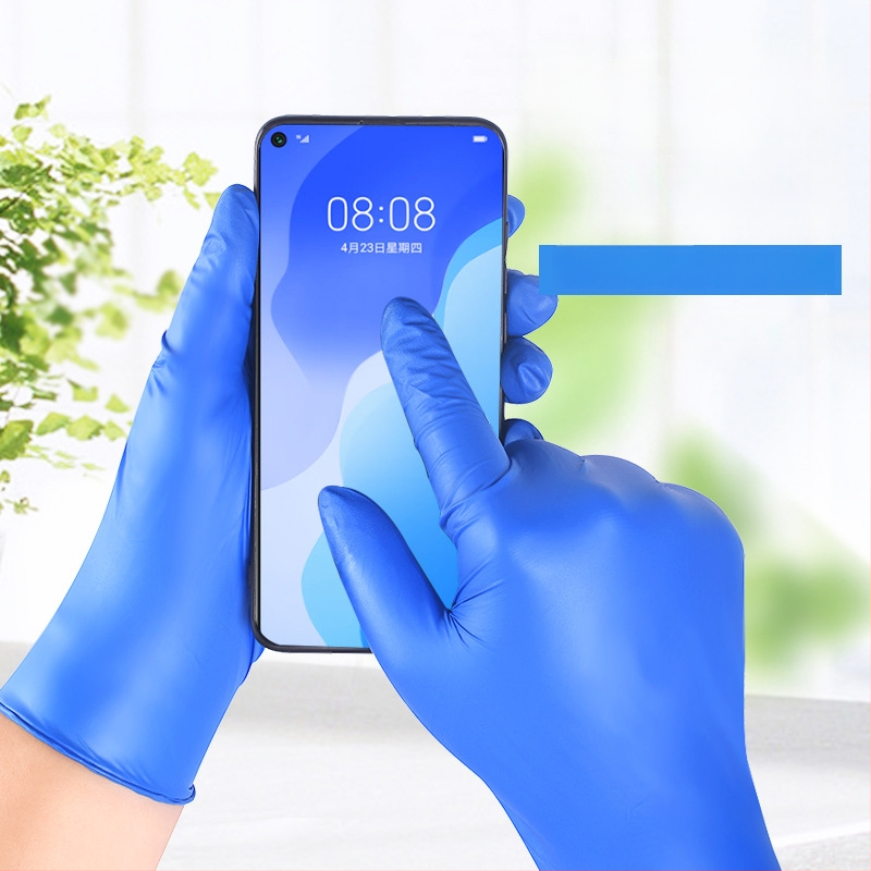 Xingyu nitrilo vienkartinės pirštinės, be pudros, tvirtos ir storesnės, namų ūkiui, maisto perdirbimui ir kirpėjoms