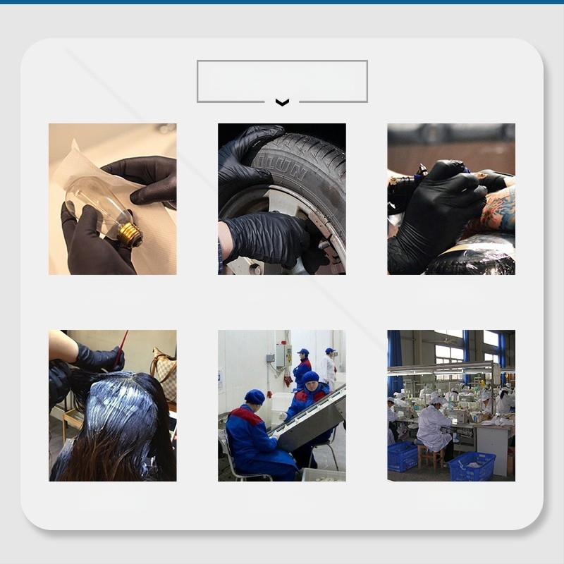 Vienkartinės pirštinės tatuiravimui, grožio salonui, nagų pramonei, pedikiūrui ir masažui