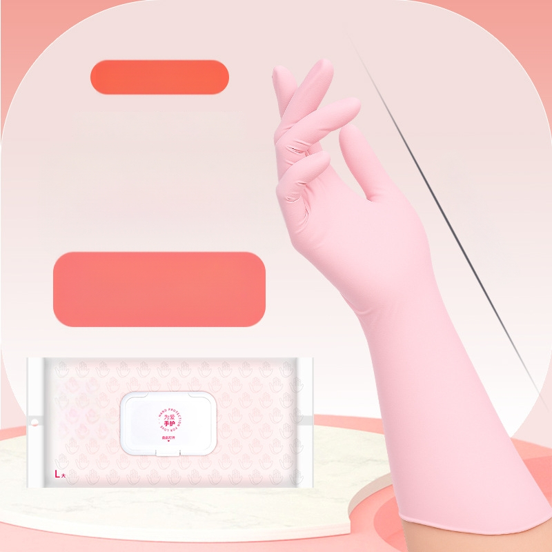 Dongfanghong Vienreizējās nitrila mājsaimniecības cimdi – trauku mazgāšanai, parastais biezums, izturīgi tīrīšanai (Brand: Dongfanghong; Material: Nitrile; Use: Dishwashing/Household; Thickness: Regular)