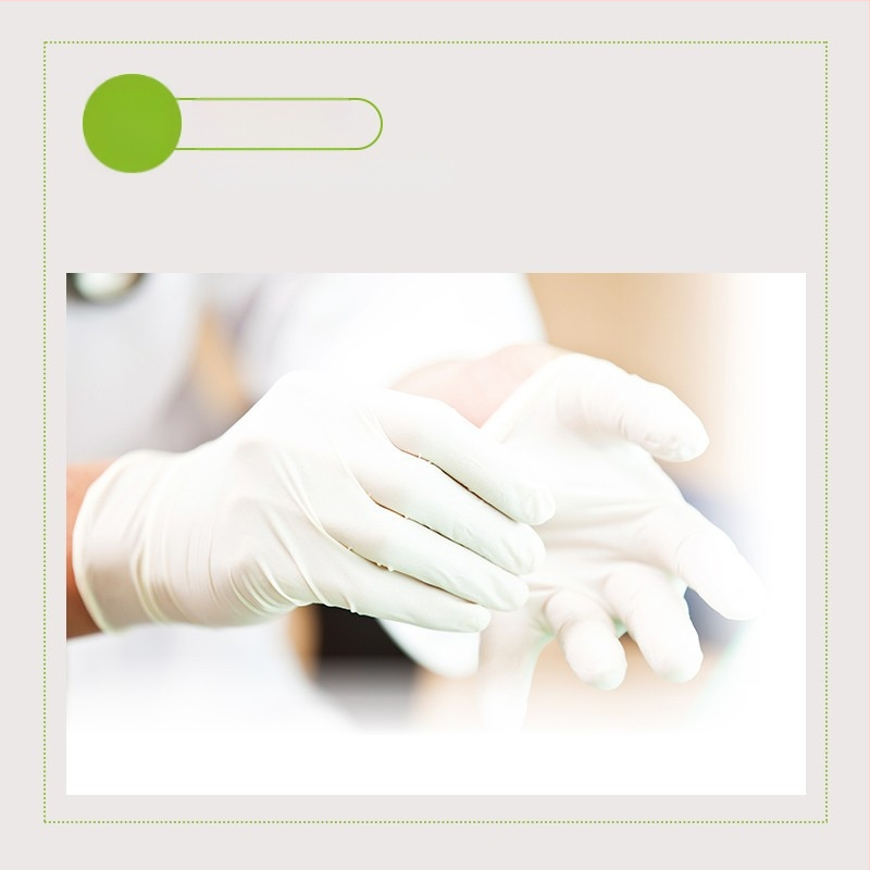 Vienkartinės latekso pirštinės - be pudros, tekstūruotas paviršius, neslidžios – maitinimui, grožio paslaugoms ir namų darbams