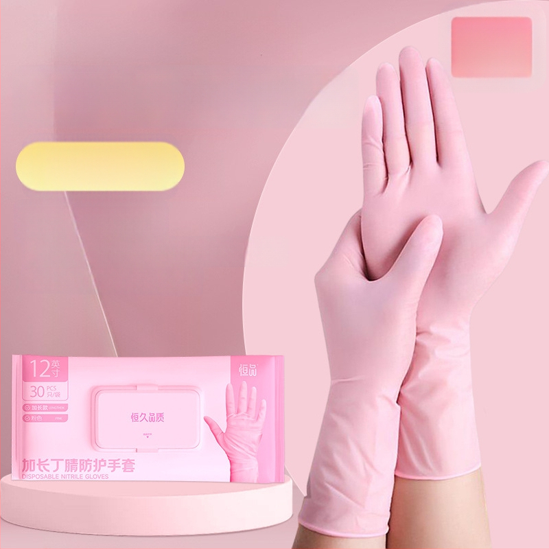 Vienkartinės nitrilo pirštinės virtuvės ir maisto perdirbimui – Prekės ženklas: Hangkang Medical / Hengpin; Svoris: 4; Naudojimo sritis: maisto perdirbimas, kasdienė namų naudojimas