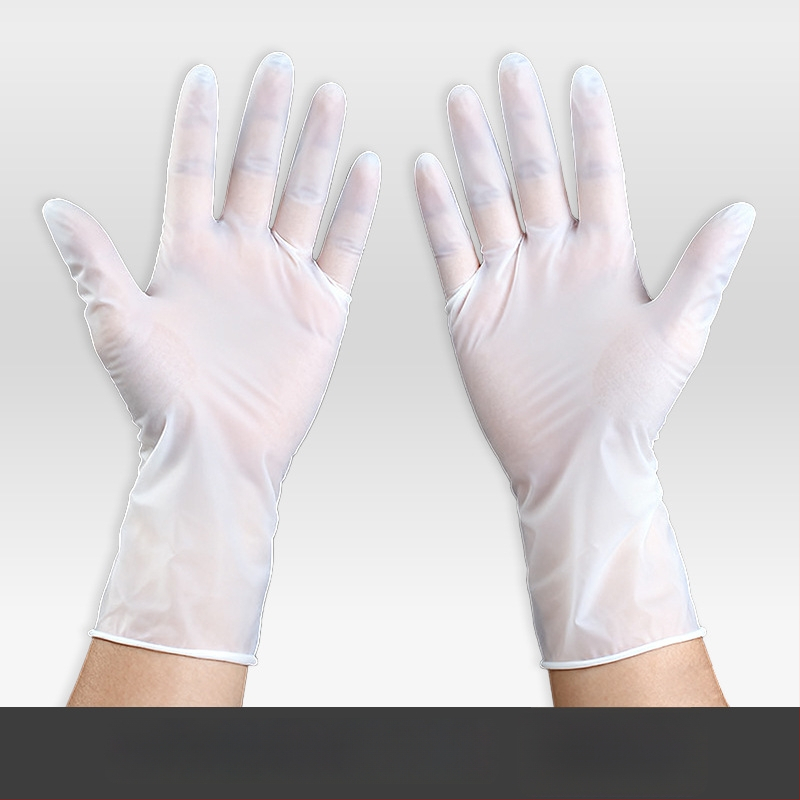 Vienkartinės pirštinės, Prekės ženklas Jue nuo, Slydimo prevencija, Vieno spalvos raštas, Logotipo spauda įmanoma, Prekės kodas: Ding qing gloves