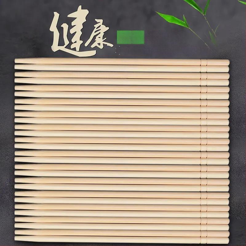 Vienkartinės lazdelės valgymui, atskirai įpakuotos, restoranams ir greitam maistui, 100 ar 200 porų pakavimas, biologiškai skaidžios