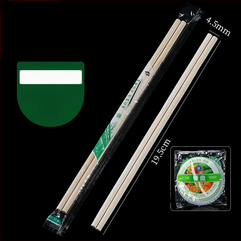 Vienkartiniai bambusiniai lazdelės, atskirai supakuotos komerciniam maitinimui, 50 porų pakuotėje, mikrobangų krosnelė netinka, biologiškai skaidūs