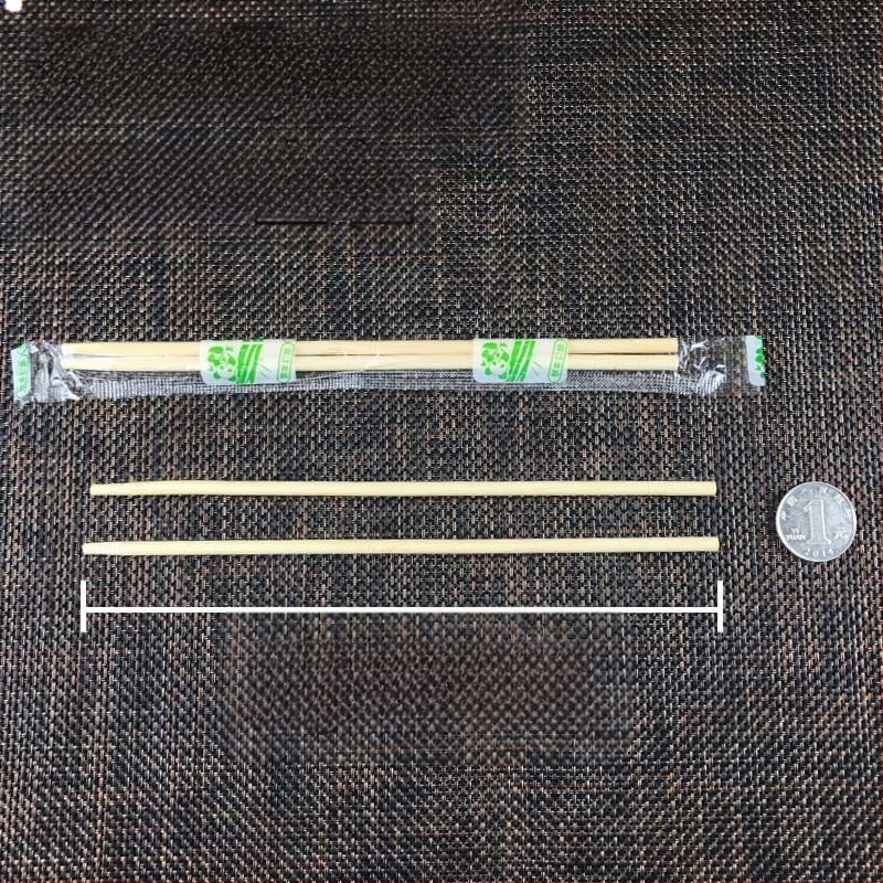 Vienkartinės bambuko lazdelės, higieniškas apvalus dizainas, 50 vnt., atsparios aukštoms temperatūroms, atskirai pakuotos