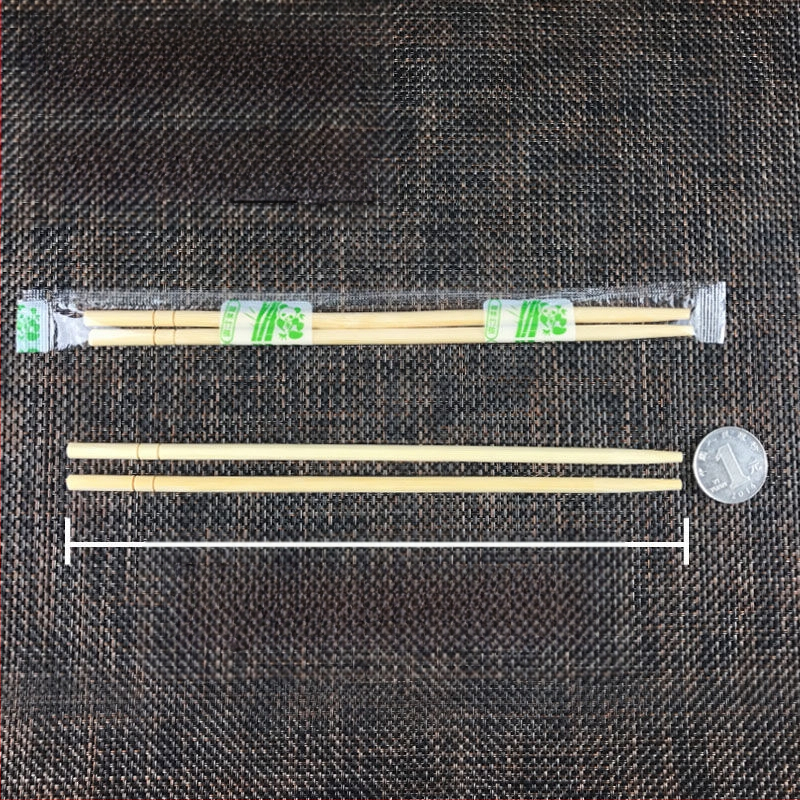 Vienkartinės bambuko lazdelės, higieniškas apvalus dizainas, 50 vnt., atsparios aukštoms temperatūroms, atskirai pakuotos