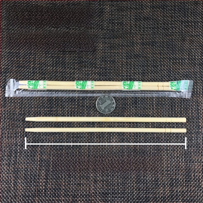 Vienkartinės bambuko lazdelės, higieniškas apvalus dizainas, 50 vnt., atsparios aukštoms temperatūroms, atskirai pakuotos